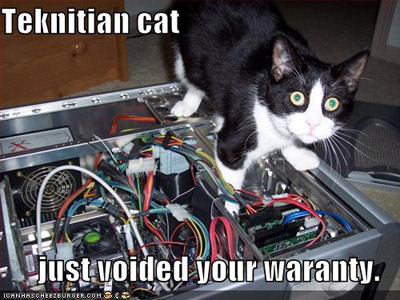 Lolcat voiding your warranty.