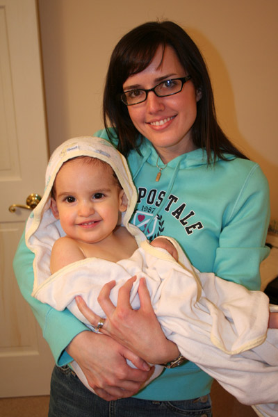 Nathan after bath-time!