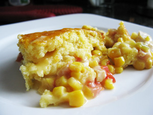 Spicy Cornbread Chicken Pot Pie